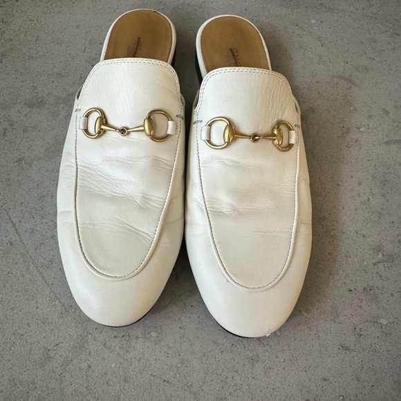 White Gucci Princetown Loafers Size 37 - Picture 2 of 8